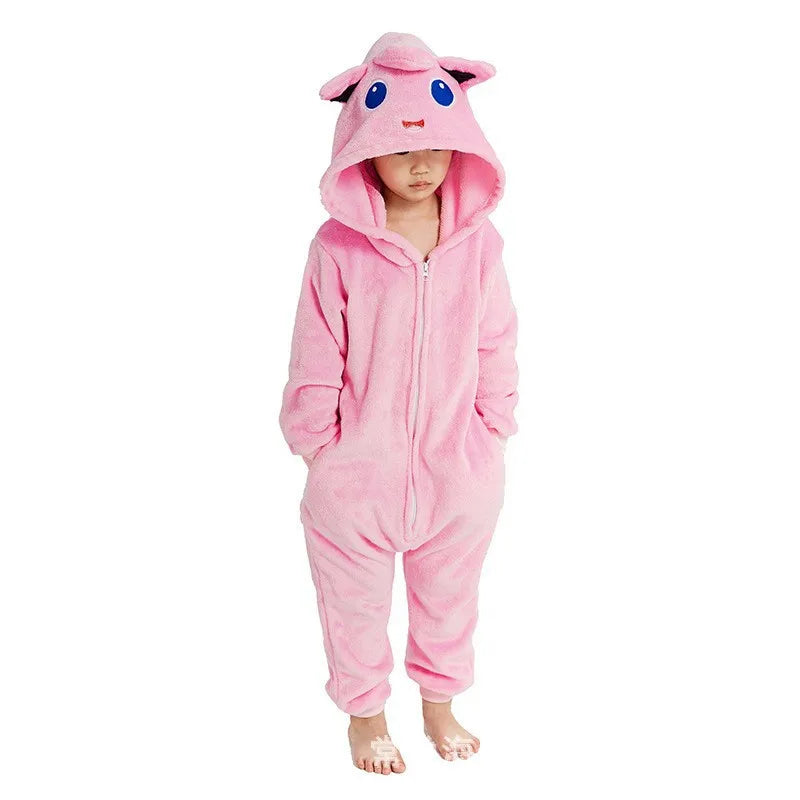 Cartoon Kigurumi For Kids Animal Onesies Children Pyjamas Halloween Cosplay Costumes