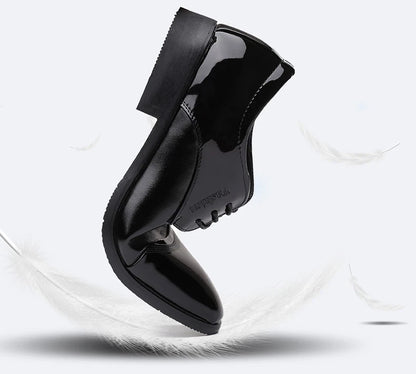 Men Dress Shoes Patent Leather Oxford Shoes Male Formal Big Size 38-48 Handsome Men Pointed Toe for Wedding