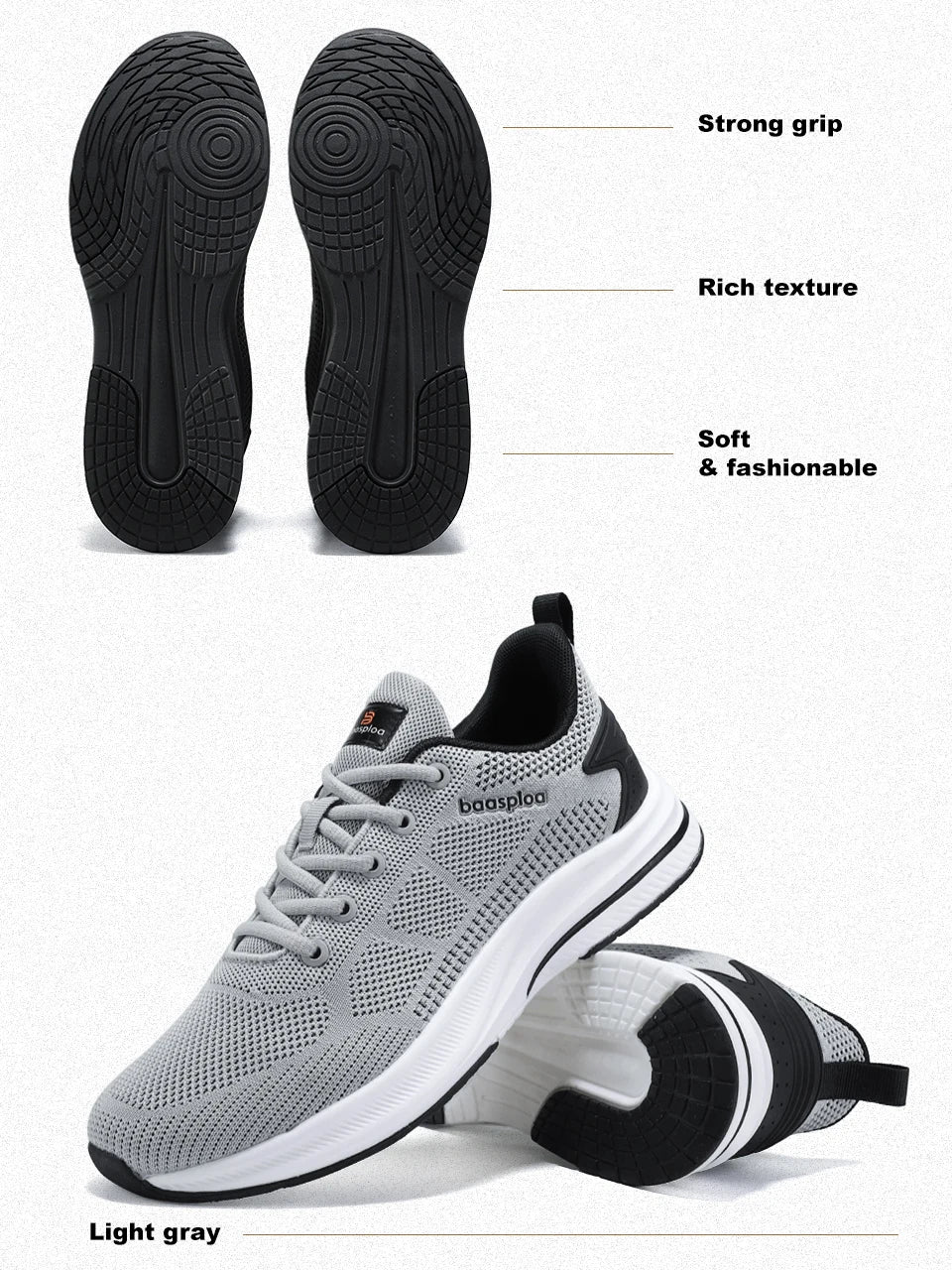 Men Running Shoes Brand Male Designer Mesh Casual Sneakers Lightweight Lace-Up New Male Outdoor Sports Tennis Shoe