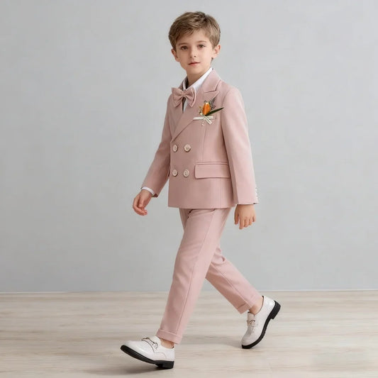 Fast Delivery Kids Stage Performance Blazer Suit, Baby Birthday Formal Ceremony & Little Boys Photography Suit