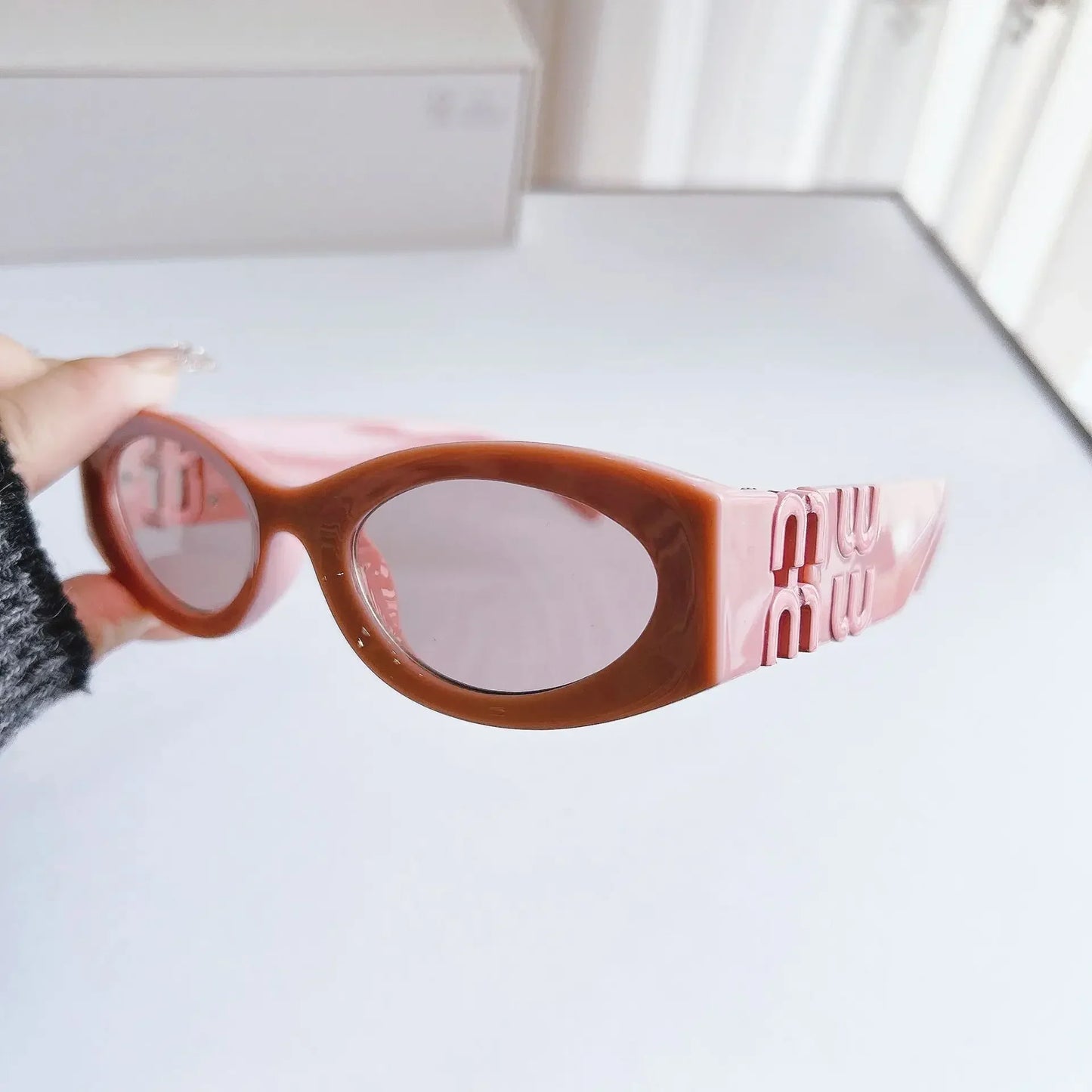 New Cat Eye Retro Fashion Sunglasses for Women Ins UV400 Vintage  UV400 Sun Glasses Gafas De Sol Vintage Sunglass Para Mujer