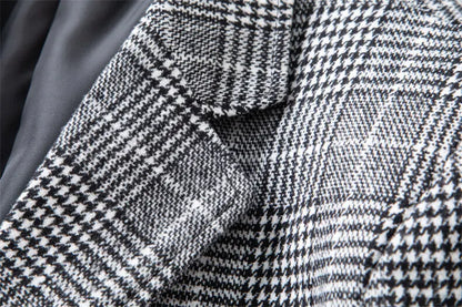 2025 New Business Dinner Gentleman Slim Gentleman Group Dress Fashion Men British Style Dress Best Man Plaid Plaid Plaid Blazer