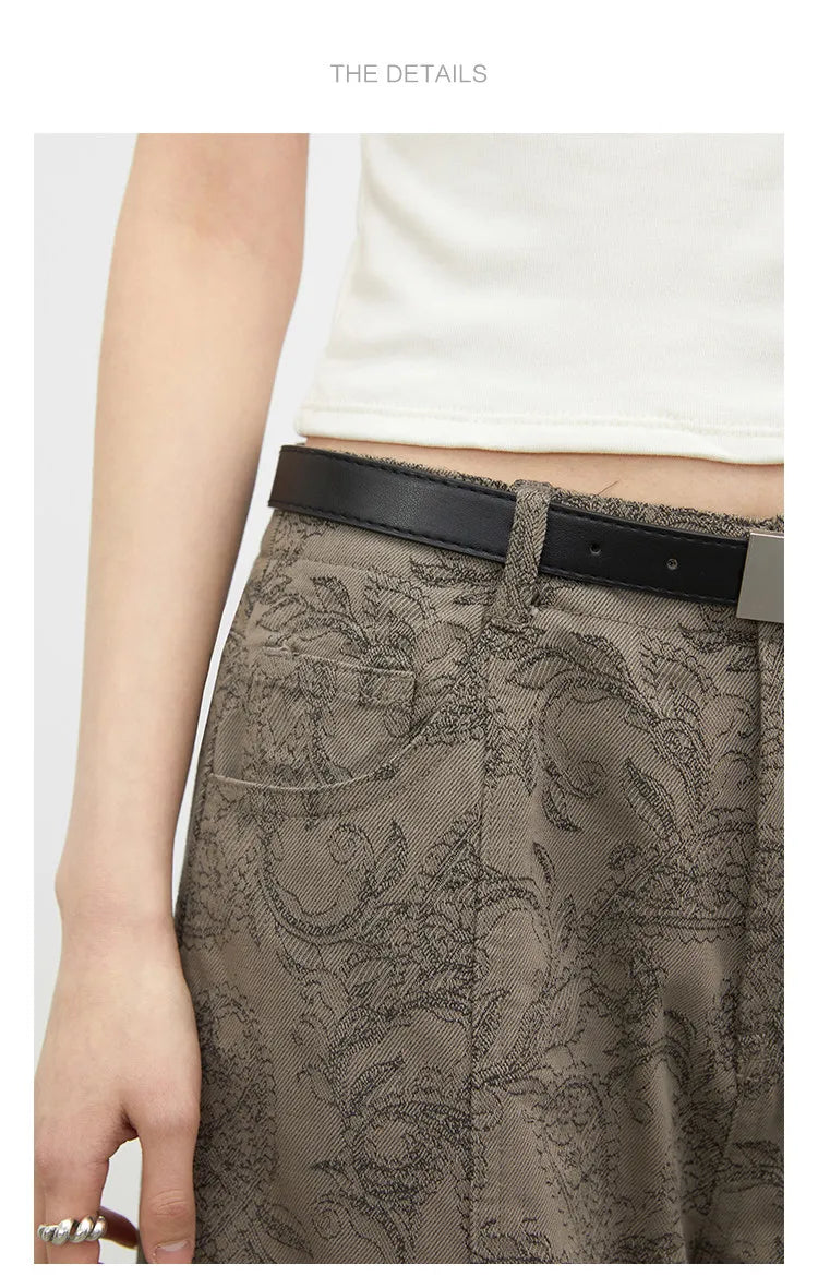 New Women Jeans Loose Casual High Waist Wide Leg Denim Pants Paisley Female Trousers Spring Autumn 2026