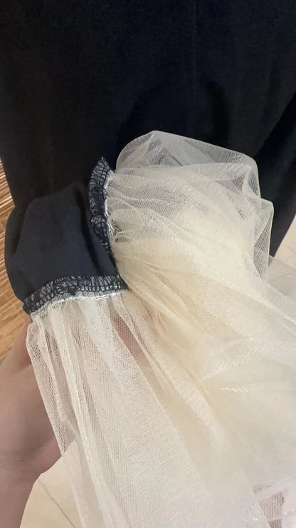 Double Layer European And American Women's New Best-Selling New Type SlingVCollar Sleeveless Dress Pettiskirt Long Skirt