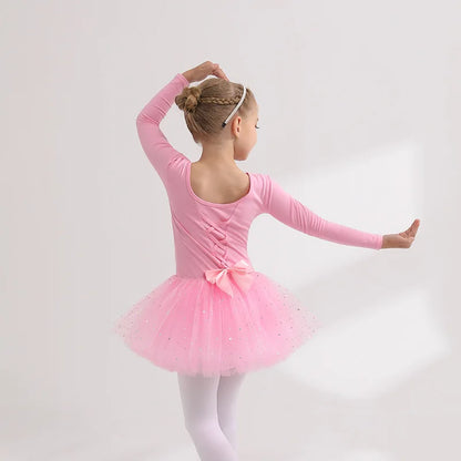 Children's Dance Costume Girl Dress Tutu Outfit Vestido Girls Clothes Ballet Leotard Robe Fille Summer Ballet Skirt Baby Dresses