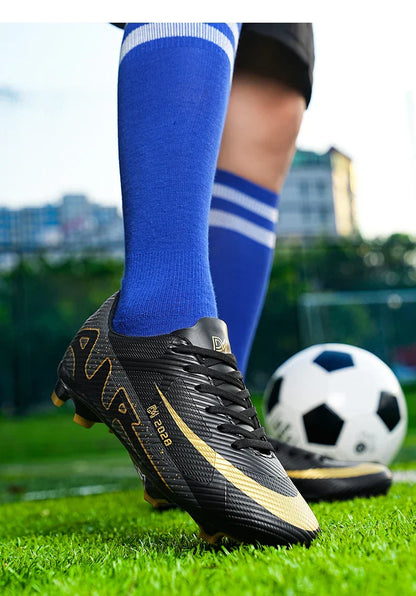 New Men's Football Boots Cleats Non-Slip Sneakers Training  Adult High Quality Soccer Shoes FG Unisex Sneakers Boy Drop Shipping