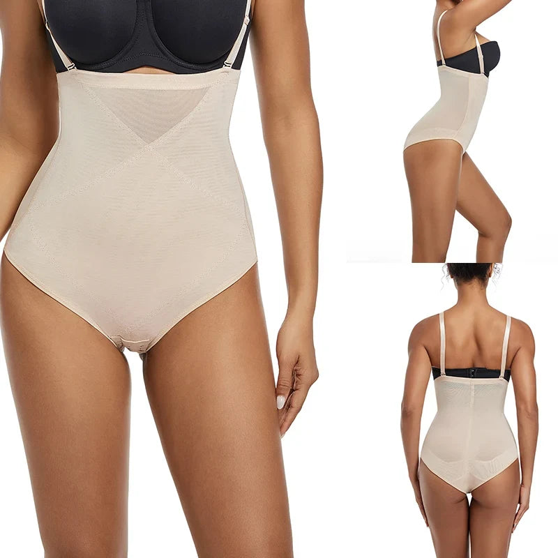 Light Shapewear Bodysuit Body Shaper Women Belly Sheath Waist Trainer Reductive Slimming Underwear Thin Breathable