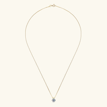 Moissanite Pendant Necklace 0.5-3CT D Color VVS1 6 Prong 925 Sterling Silver 18K Gold Plated Solitaire Necklace
