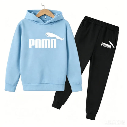 3-12 Years Children Holiday Gifts 2pcs Set Boy Girl Kid's Clothes Hoodie+Pants Suit  Spring Autumn Tracksuit