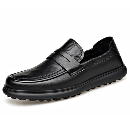 Spring Autumn New Genuine Leather Shoes for Men Black Fashion Business Casual Shoes Male High Quality Designer Loafers Man