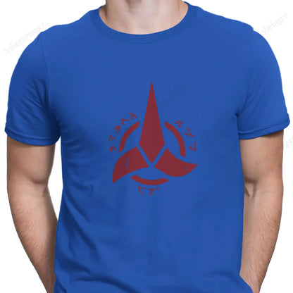 Star Trek Klingon Empire Men's Graphic Crew Neck Tee Street Casual Style Tops for Men and Women