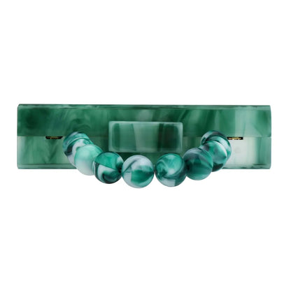Beading Handbag Marble Acrylic Luxury Box Clutch Evening Bags Wedding Party Chain Shoulder Bag Dinner Dress Purse Festival Gift