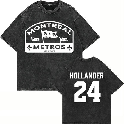 Vintage Washed Heated Rivalry Ilya Rozanov 81 Boston Raiders Tshirt Men Shane Hollander 24 Montreal Metros 100% Cotton Tees Tops