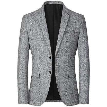 New Summer and Autumn Linen Thin Breathable and Sun-Protective Suit Jacket with Inner Lining, Slimming Middle-Aged Men's Suit