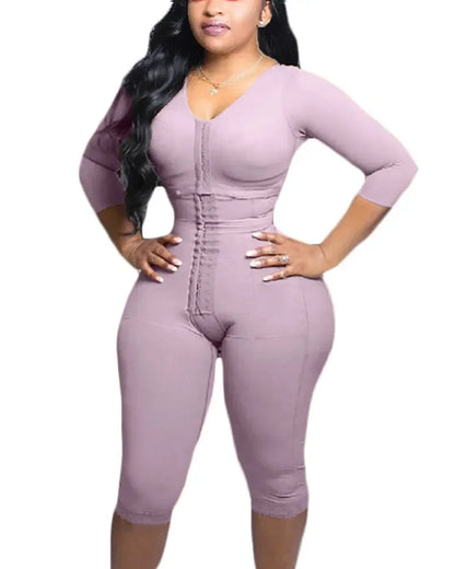 Fajas Colombianas Full Body Support Arm Compression Girdle Women's Shapewear With Built In Bra Corset Slimming Sheath Flat Belly