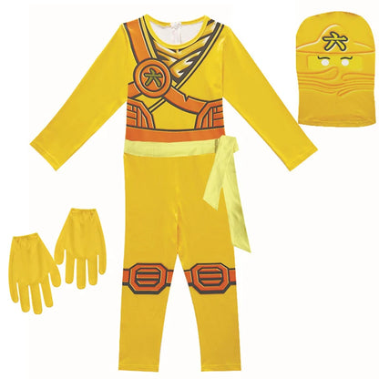 NINJA cosplay Boys Advanced Latest Role Playing Costume Jumpsuit Set Halloween Christmas Party Ninja Superhero Set Cosplay