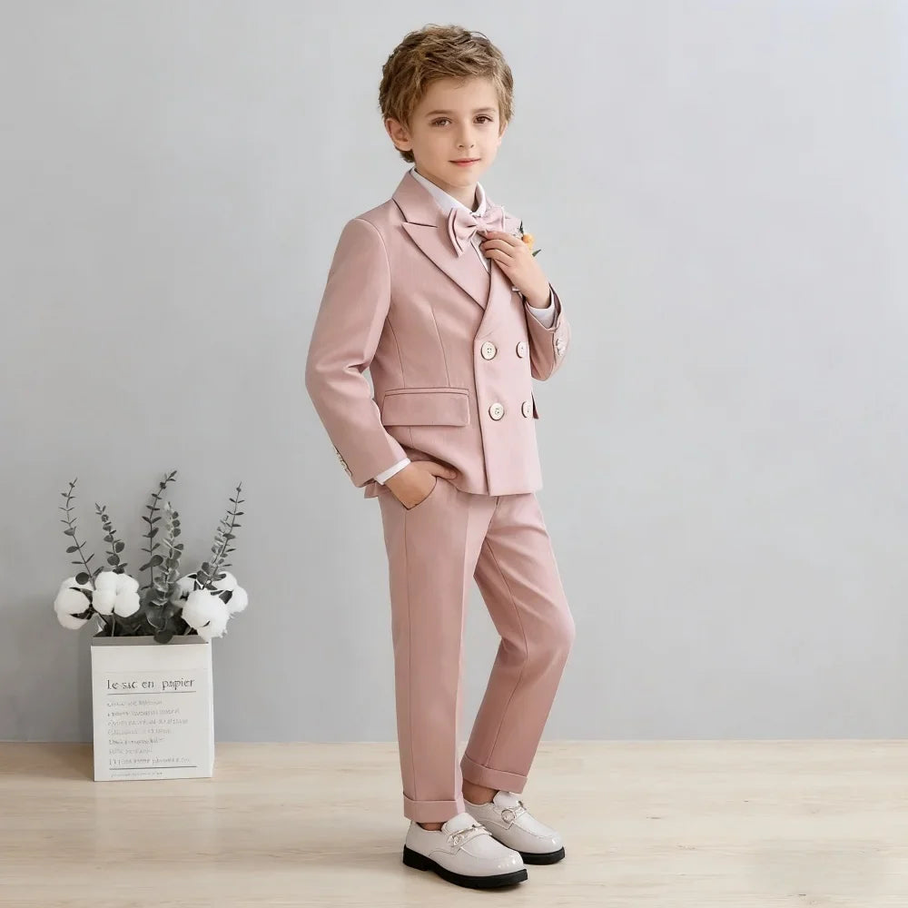 Fast Delivery Kids Stage Performance Blazer Suit, Baby Birthday Formal Ceremony & Little Boys Photography Suit