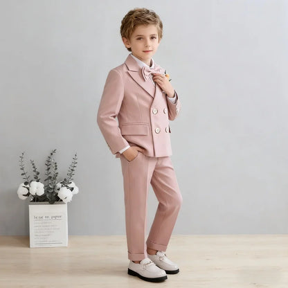 Fast Delivery Kids Stage Performance Blazer Suit, Baby Birthday Formal Ceremony & Little Boys Photography Suit