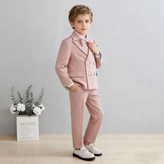 Fast Delivery Kids Stage Performance Blazer Suit, Baby Birthday Formal Ceremony & Little Boys Photography Suit