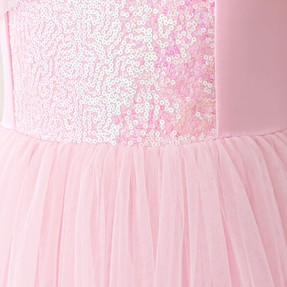 Sleeping Beauty Princess Cosplay Girls Dress Carnival Christmas Halloween Costumes Sequin Party Dress Birthday Wedding Prom Gown
