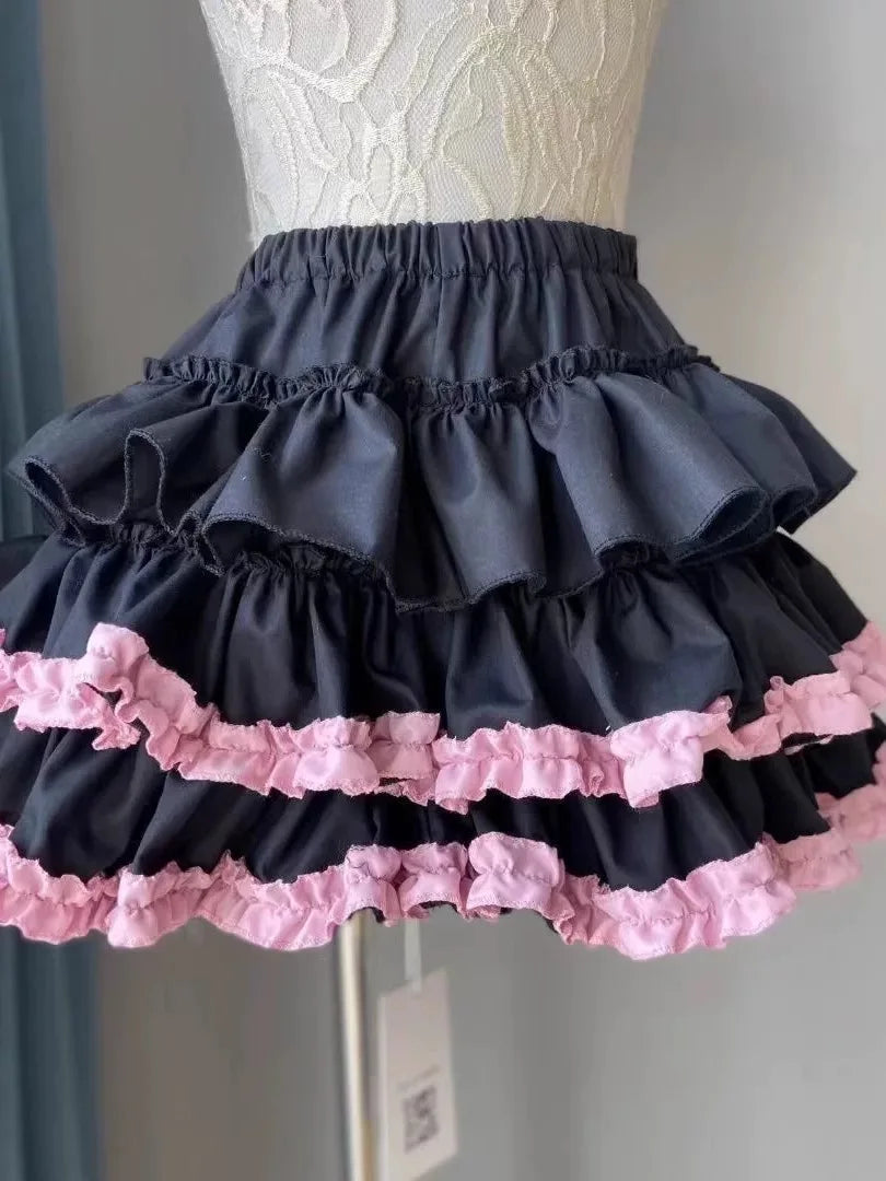New Vintage Slim Y2k Mini Gothic Skirt Women Korean Fashion Leopard Patchwork Fluffy Skirt Aesthetic Retro Fit Chic Clothes 2025
