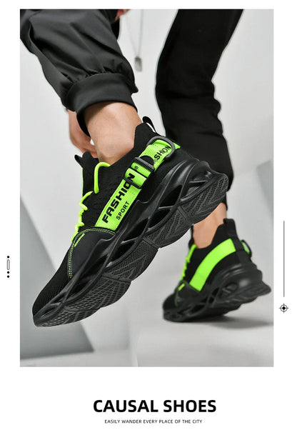 Sneakers Men Mesh Breathable Casual Men Shoes Unisex Light Soft Thick Sole Hole Couple Shoes Athletic Sneakers Women Shoes