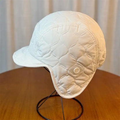 Velvet Lei Feng Hat Unisex Winter Thickened Velvet Lamb Wool Warm Ear Protection Hat Outdoor Ski Cycling Pilot Hats Russian Hats