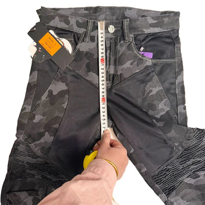 New PK719 Upgrade Model Motorcycle Summer Riding Jeans With Breathable Net Knight CE Certification Equipment Anti-fall Pants