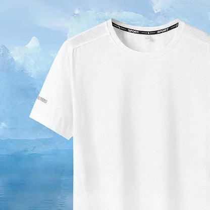 3pcs Summer Sport T-shirt for Men Plus Size 6XL/7XL Quick Dry Tees Oversized Round Neck Short Sleeve Fitness Running T-shirt