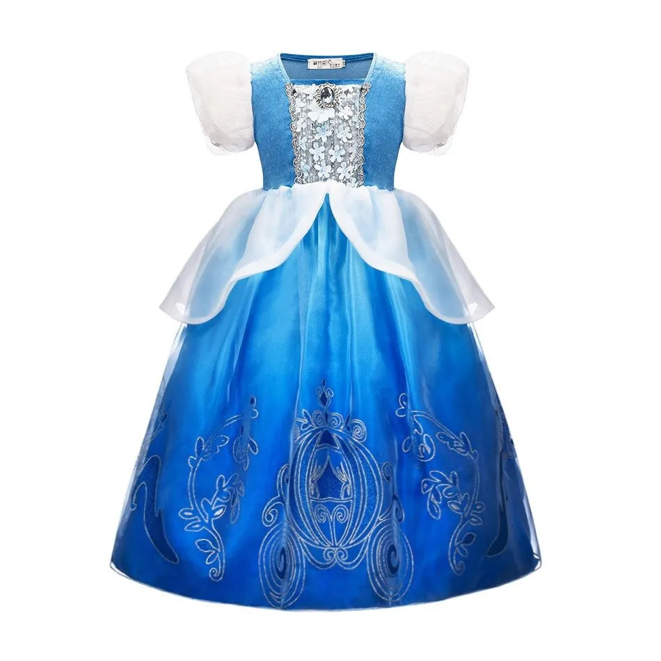 Kids Encanto Mirabel Isabela Dolores Costume Girls Elsa Belle Rapunzel Mermaid Carnival Cosplay Dress Children Princess Clothes