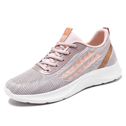 Women's Breathable Mesh Sneakers Platform Sole Korean Style Spring Casual Sports Shoe Plus Size Orthopedic  Height Walking Shoes