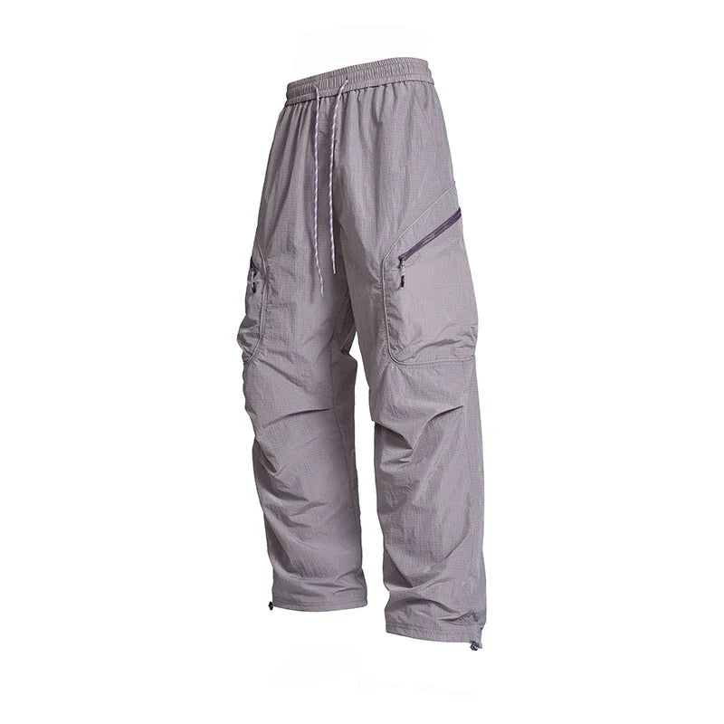 Male Hiking Pants Outdoor Waterproof Mountaineering Sports Trousers Autumn Elastic Waist Breathable Camping Fishing Cargo Pants