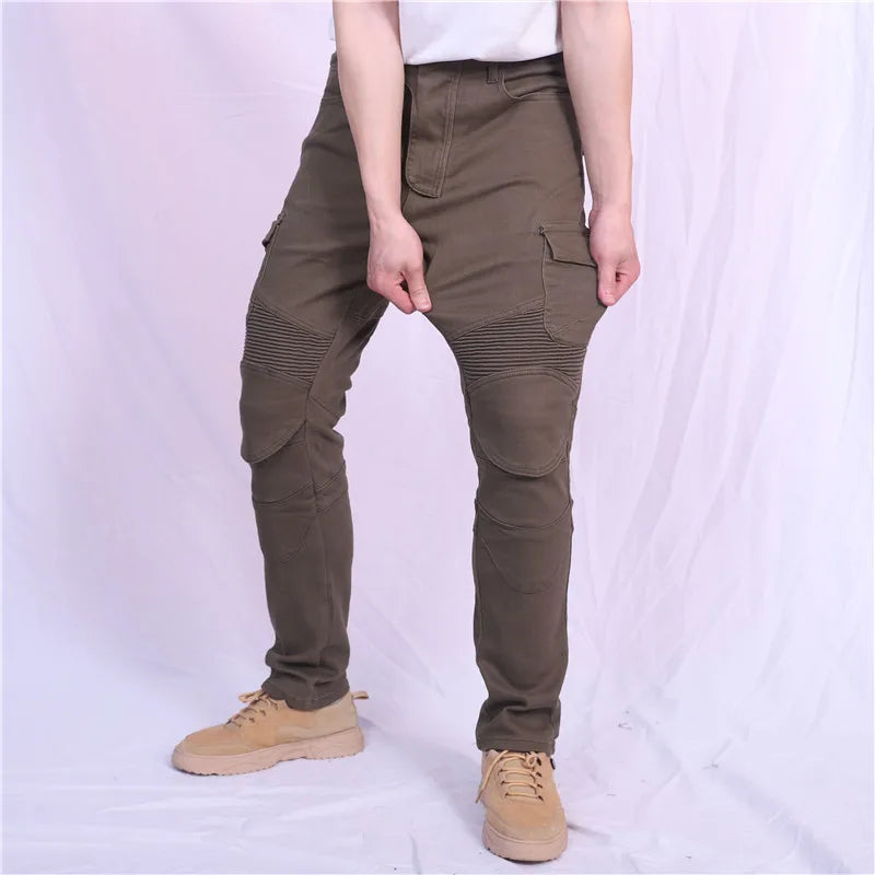 Motorcycle Jeans Pantalones Motocicleta Hombre Featherbed Jeans Standard Version Car Ride Trousers Pant Summer Riding