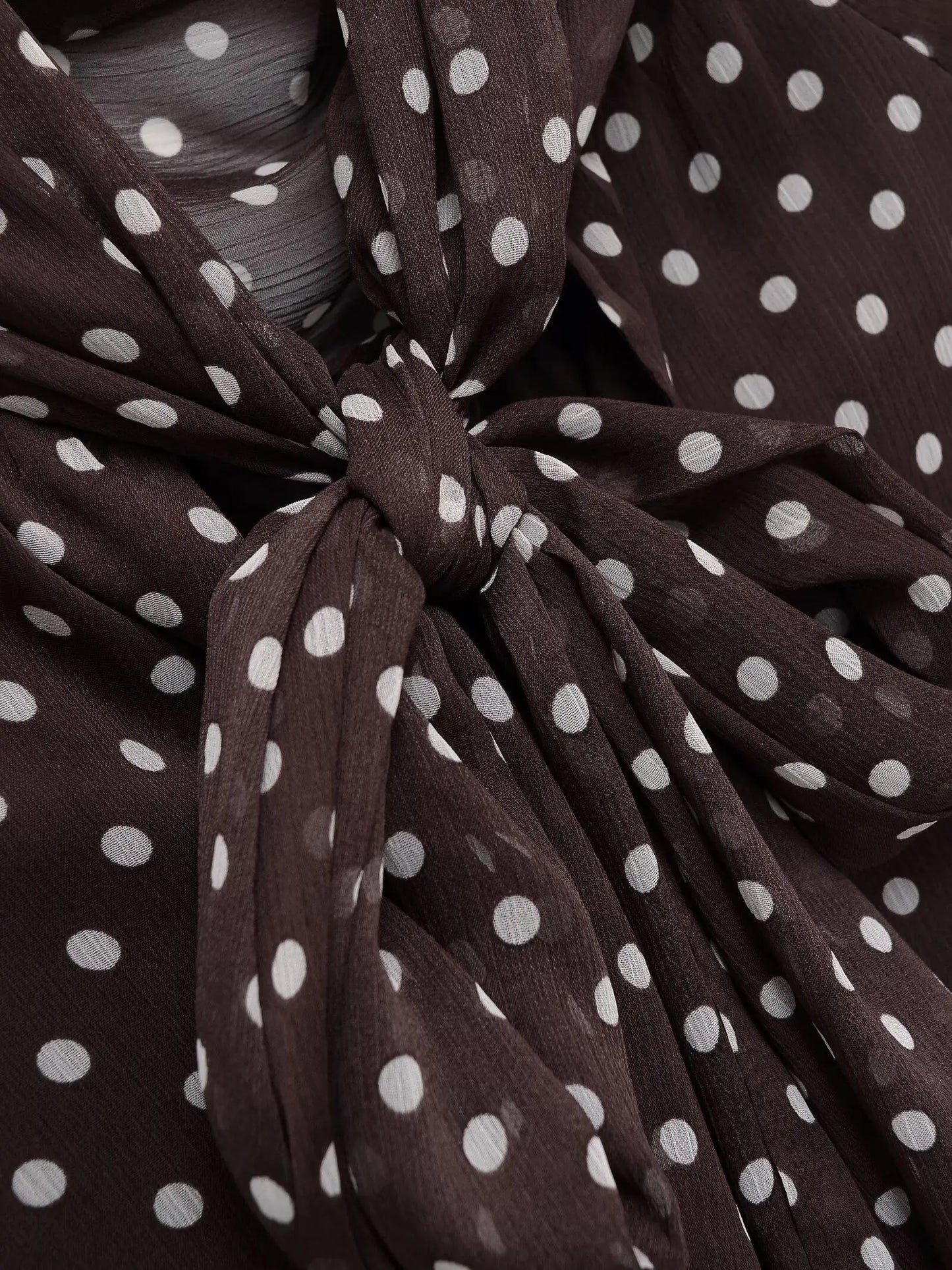Fashion Simple Bow Polka Dot Shirt European and American Style Loose Long Sleeve Blouse Spring Summer Casual Tops