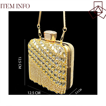 Nigerian Gold Color Party for Women Shoes and Bag Mixed Package Sequins Handbag Italian Design Wedding