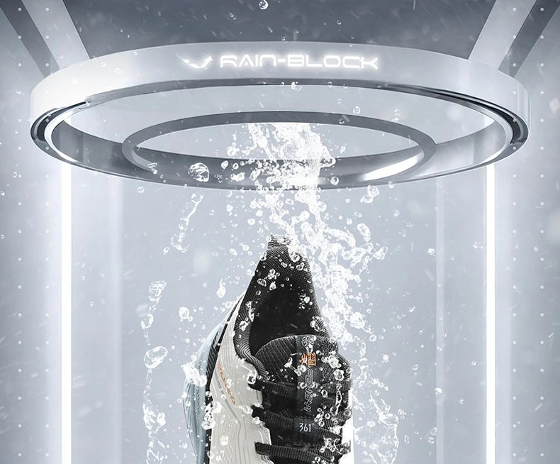 Rainblock Men Running Shoes Water Repellent Anti-Slip Grippy Cushioning Airy Male Sneakers 672532231