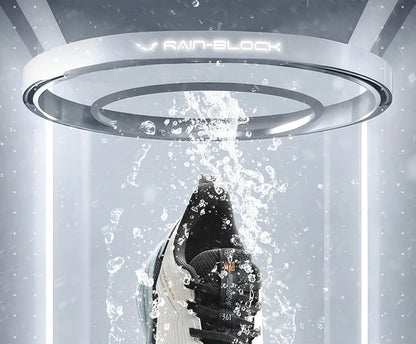 Rainblock Men Running Shoes Water Repellent Anti-Slip Grippy Cushioning Airy Male Sneakers 672532231