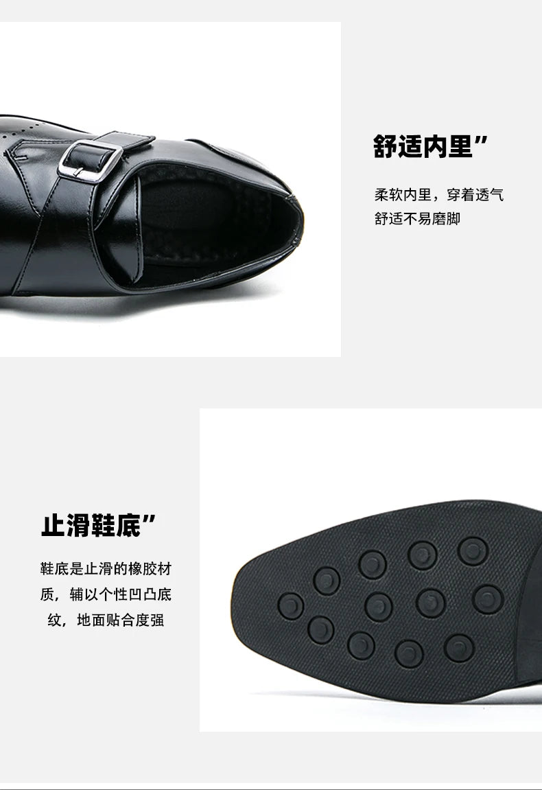 Leather Shoes For Man Loafers Casual Fashion Business Formal Shoes wedding Big Size Designer Shoes High Quality