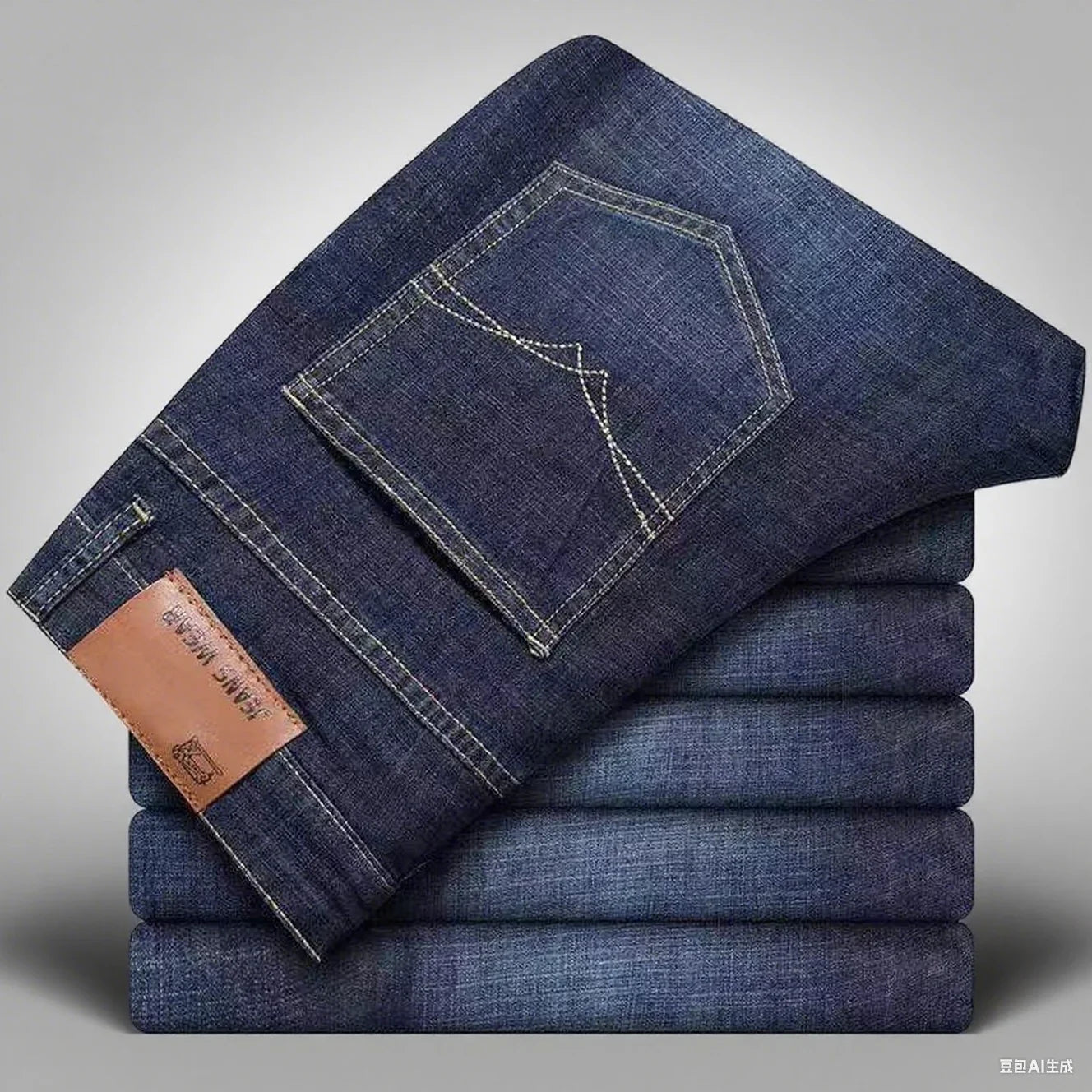 Comfortable Straight Soft Business Biker Jeans for Autumn Classic Black Jeans for  Men's Classic Blue/Black  Winter warm
