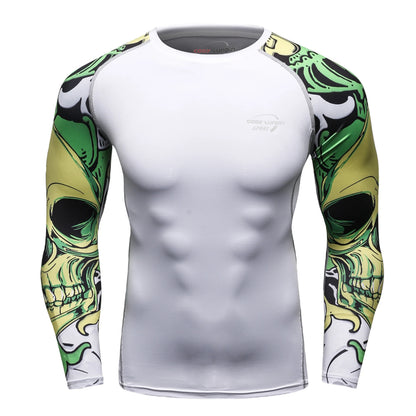 Cody Clothes Full Sleeve White Rashguards For Swimwear Anti -uv Sunscreen T Shirt Boxing Trainning Wear Bjj Jiu Jitsu Rash Guard