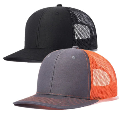 Hot Sale Unisex Cap Slight Curved Brim Style Trucker Hat  Men & Women Casual Outdoor Breathable Summer Cap