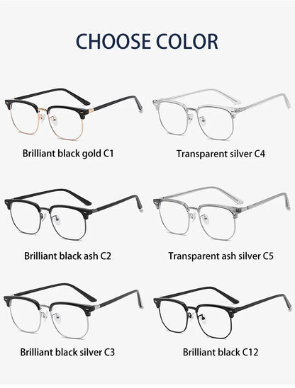 New Models of Versatile Anti-blue Light Glasses Fashion Eyeglasses Frame Simple Retro Can Be Customized Prescription