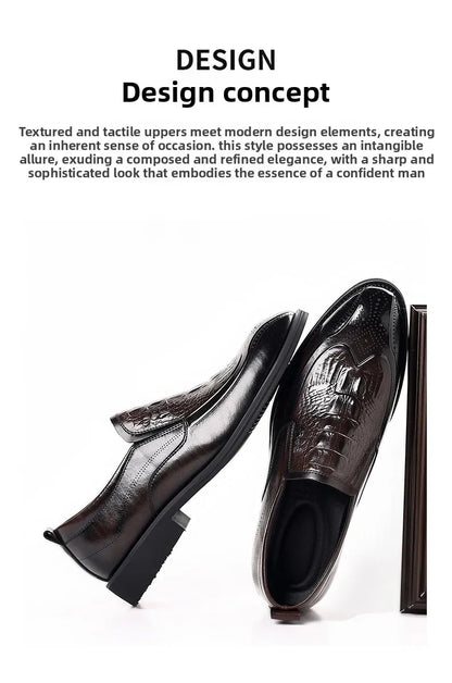 Leather Shoes For Man Genuine Leather Casual Shoes Fashion Business Oxford Shoes High Quality Designer Work Shoes