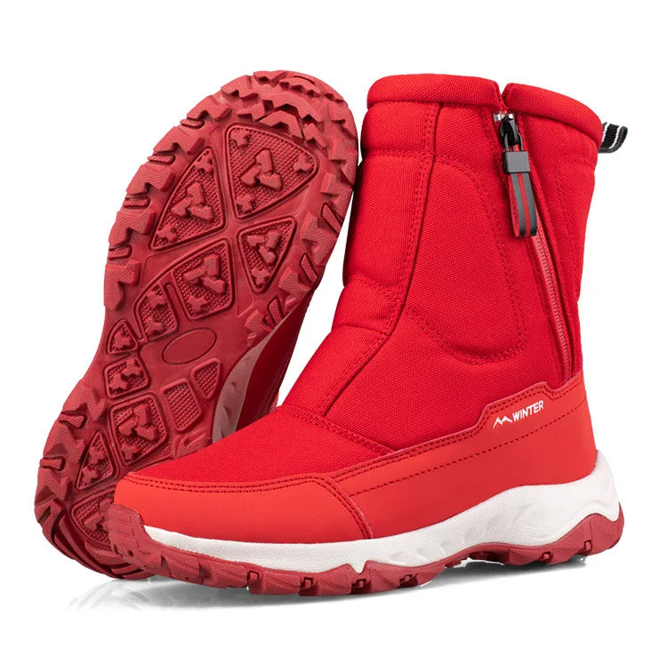 Men Boots 2026 Winter Shoes For Men Warm Snow Boots Mid-calf Men Warm Shoes Thick Plush Winter Boots For Men Women Cotton Shoes