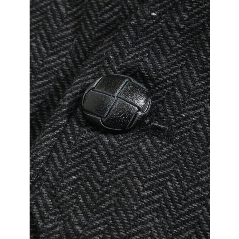 Suit Vest Man Vintage Single-breasted Pocket Male Waistcoat Slim V-neck Sleeveless Business Casual Versatile Men Vest