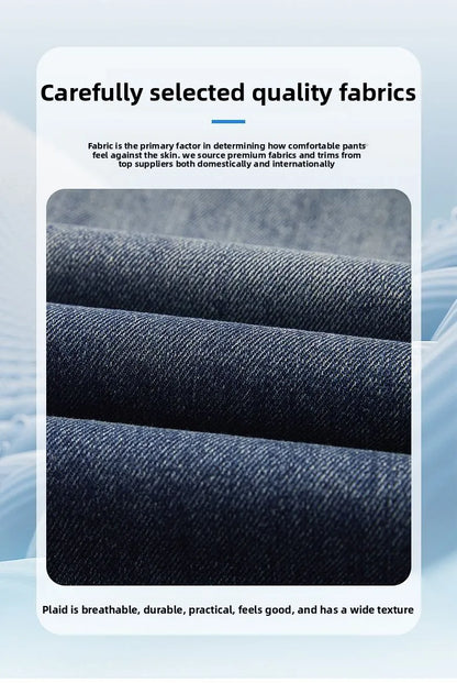 High Streets Spring Summer Men's Jeans American Retro Baggy Wide Leg Denim Pants Loose Solid Cotton Jeans Male Trendy Trousers