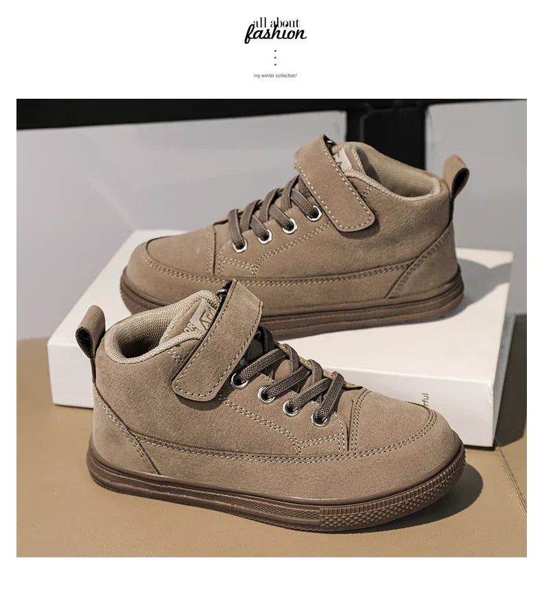 2025 Fashion Kids Sneakers Boys Girls Casual Board Shoes High Top Running Sports Shoes Children‘s Boots Non-slip Basketball New