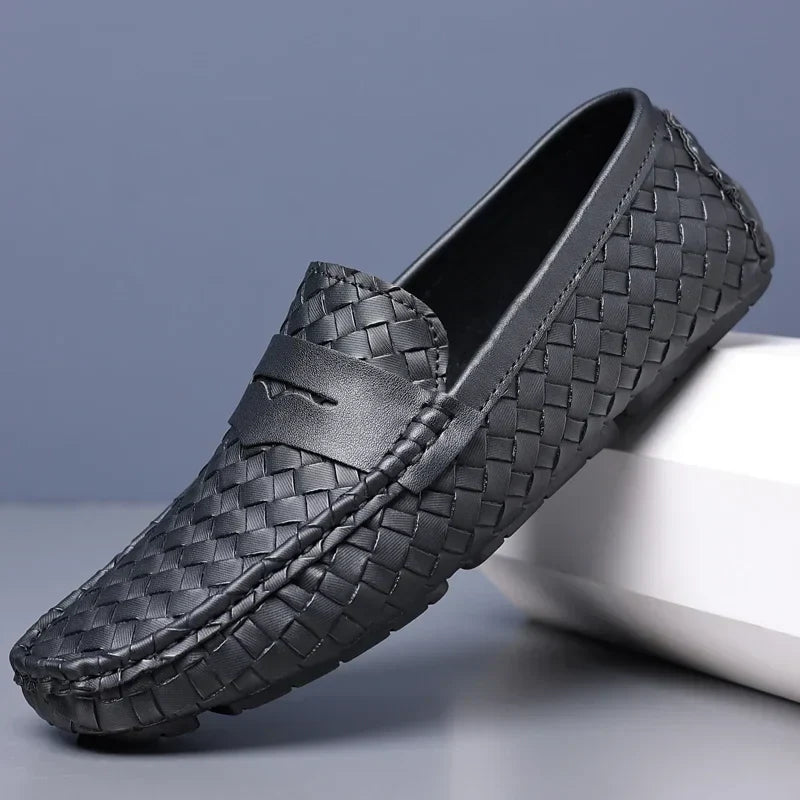 Loafers for Men 2024 New Handmade Moccasins Men Flats Casual PU Leather Shoes Luxury Comfy Mens Loafers Size 48