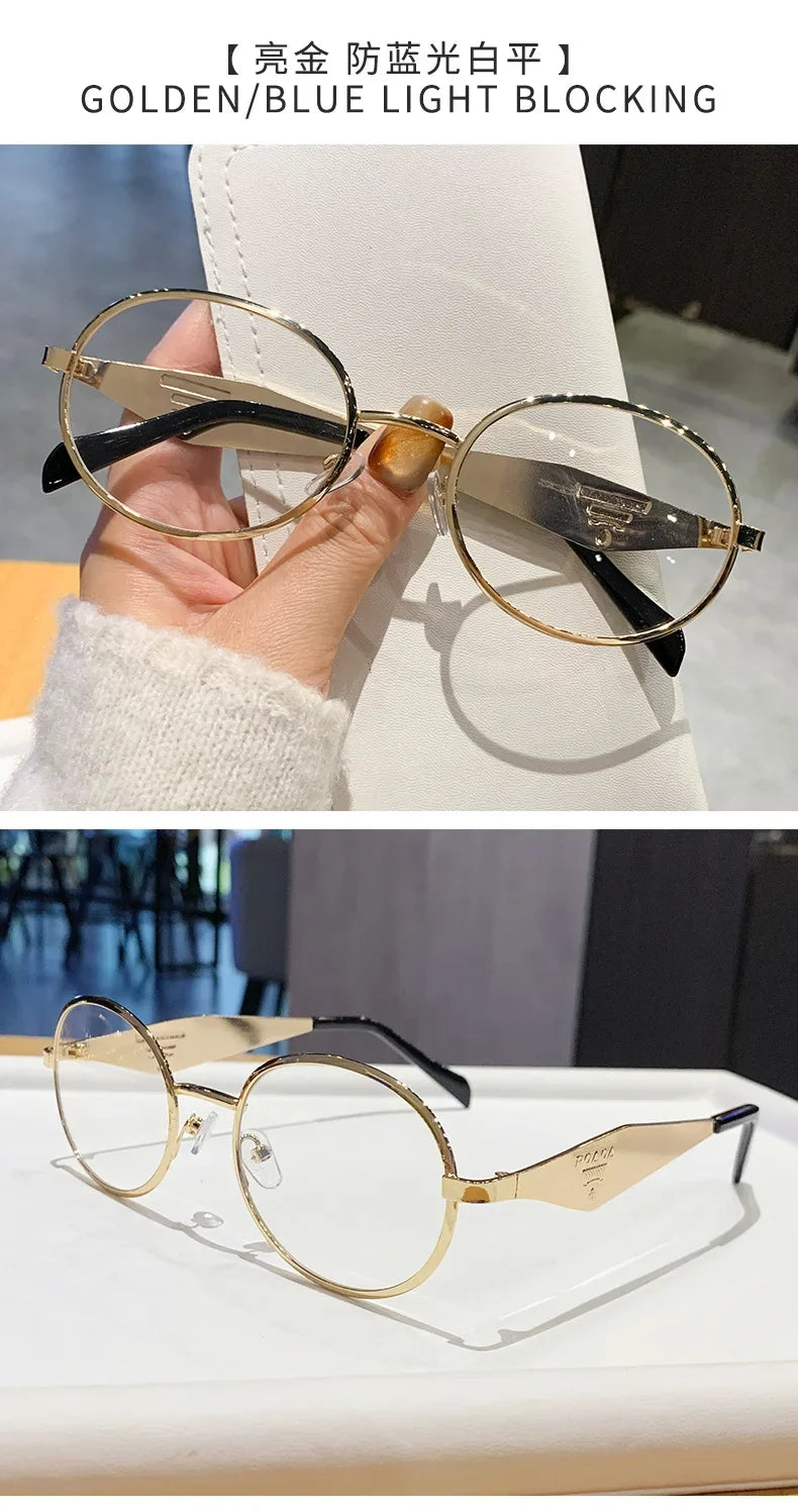 Fashion New Trend Oval Acetate Sunglasses for Women Brand Designer Ladies Shades Party Eyeglasses Girls Frame Sun Glasses