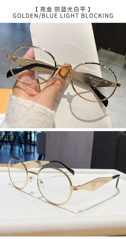 Fashion New Trend Oval Acetate Sunglasses for Women Brand Designer Ladies Shades Party Eyeglasses Girls Frame Sun Glasses